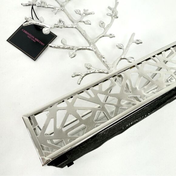 Christian Siriano NY Silver Tone Tray and Tree Jewelry Organizer Stand NEW - Picture 11 of 12